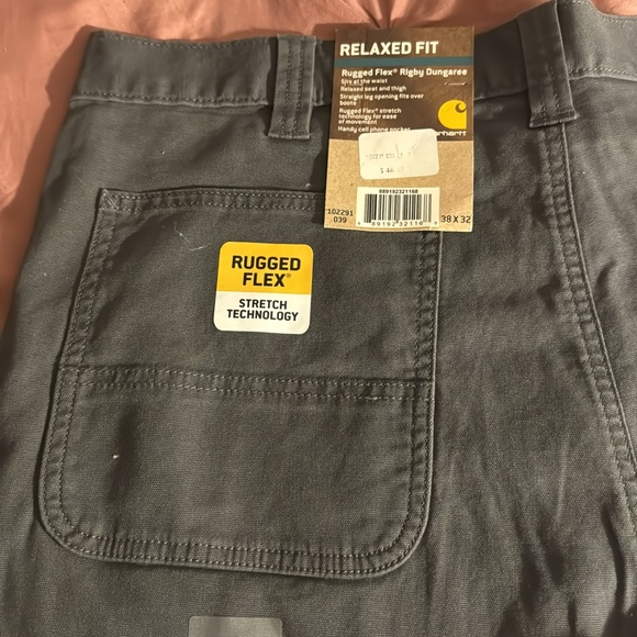 Carhatt Mens Rugged Flex Relaxed Fit Canvas DoubleFront Utility Work Pant - Picture 3 of 7